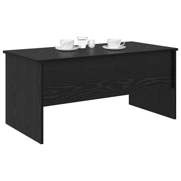 vidaXL Kaffebord Svart Eik 102 x 50,5 x 46,5 cm Konstruert tre