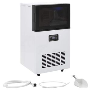 vidaXL Isbitmaskin 45 kg/24 t svart