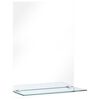 vidaXL Veggspeil med hylle 40x60 cm herdet glass