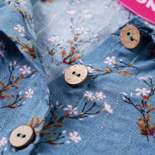 Barnekjole med lange ermer bensin 128