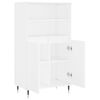 vidaXL Highboard hvit 60x36x110 cm konstruert tre