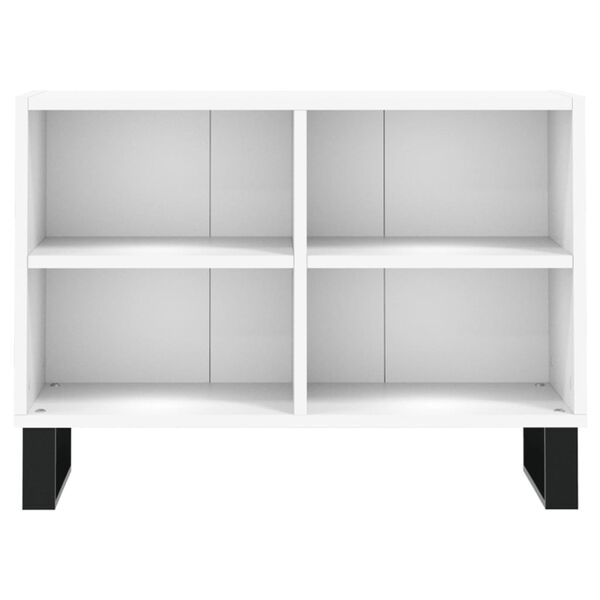 vidaXL TV-benk hvit 69,5x30x50 cm konstruert tre