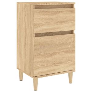 vidaXL Nattbord sonoma eik 40x35x70 cm