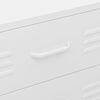 vidaXL Kommode hvit 80x35x101,5 cm stål