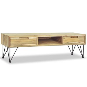 vidaXL TV-benk 120x35x35 cm massiv teak