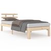 vidaXL Sengeramme heltre furu 90x190 cm Single