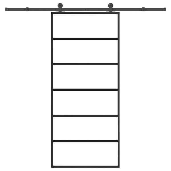 vidaXL Skyved&oslash;r med monteringssett 90x205 cm ESG glass og aluminium