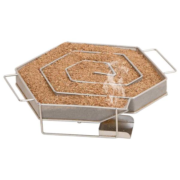 vidaXL Kaldr&oslash;ykgenerator sekskantet 22,5 cm rustfritt st&aring;l