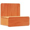 vidaXL Nattbord med skuff Vokset Brun 44 x 32,5 x 40 cm Heltre furu