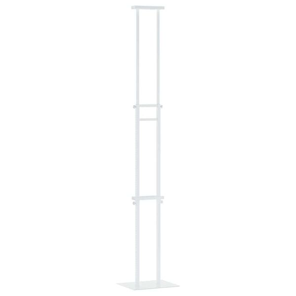 vidaXL Messe Utstillinger Hvit 30 x 23,5 x 210 cm St&aring;l