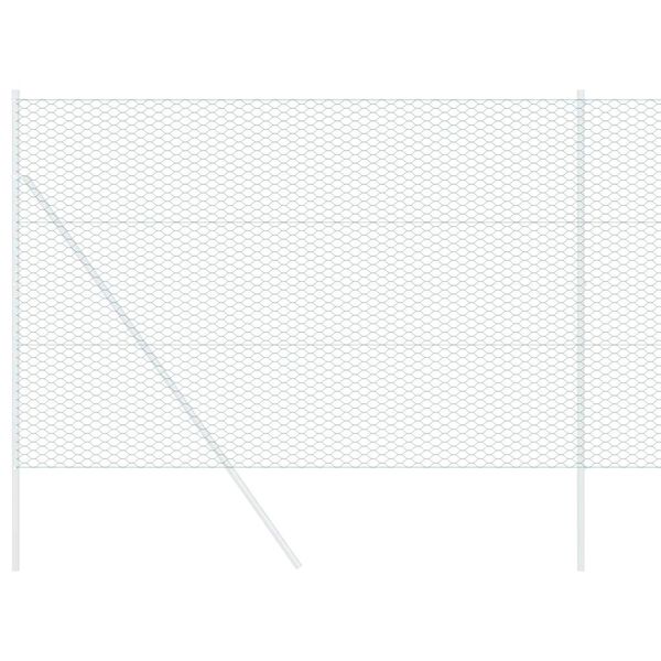 vidaXL Sekskantet gjerde grønn 1.6 x 100 m Stål