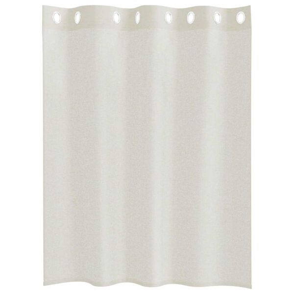 vidaXL Voile Gardin med gardiner 2 pcs Krem 140 x 140 cm Polyester