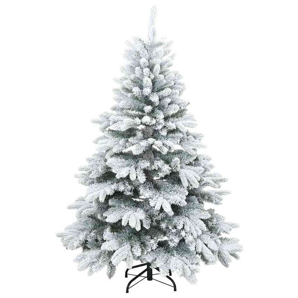 vidaXL Kunstig juletre med 150 LED med stativ grønn 120 cm PE og PVC