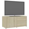 vidaXL TV-benk sonoma eik 80x34x36 cm konstruert tre