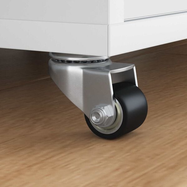 vidaXL Hjul 2 pcs s&oslash;lv 50 mm Nylon