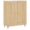 vidaXL Highboard sonoma eik 69,5x34x180 cm konstruert tre