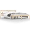 vidaXL Sengeramme heltre furu 150x200 cm King Size