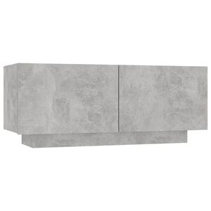 vidaXL Nattbord betonggr&aring; 100x35x40 cm konstruert tre