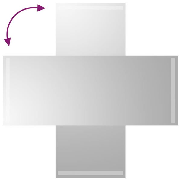 vidaXL Baderomsspeil med LED 40x100 cm