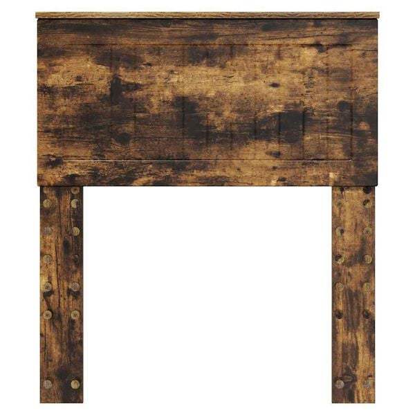 vidaXL Hodegavl med hodegjerde Røkt eik 75 cm Konstruert tre