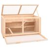 vidaXL Hamsterbur 104x52x54 cm heltre gran