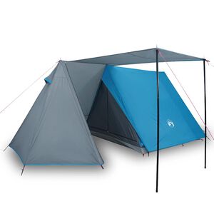 vidaXL Campingtelt 3 personer bl&aring; vanntett