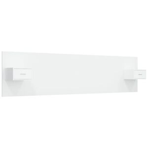 vidaXL Sengegavl med skap hvit konstruert tre