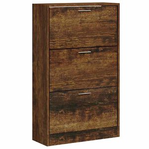vidaXL Skoskap r&oslash;kt eik 63x24x103 cm konstruert tre