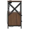 vidaXL Nattbordskap 2 pcs Brun Eik 40 x 31 x 60 cm Konstruert tre