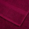 vidaXL Premium håndklesett 12 deler SOLUND burgunder 600 gsm