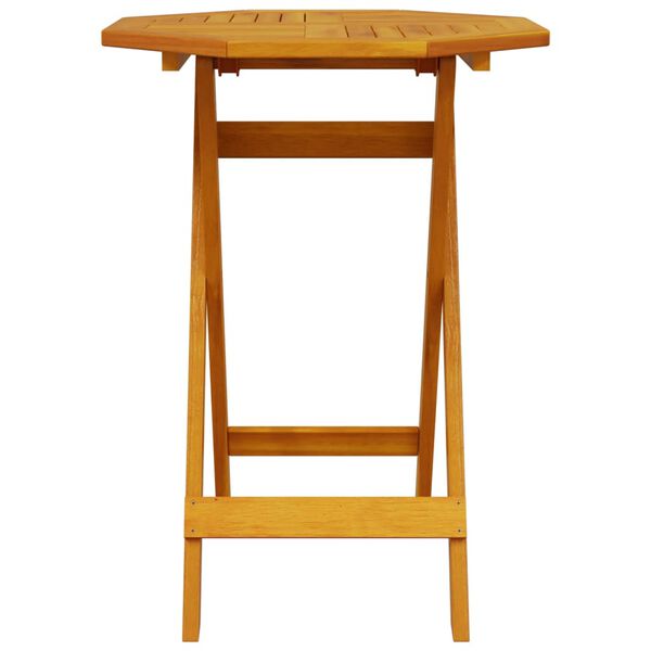 vidaXL Sammenleggbart bistrosett 3 deler heltre akasie