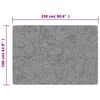 vidaXL Vaskbart teppe 160x300 cm antrasitt