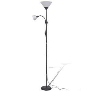 vidaXL Gulvlampe svart