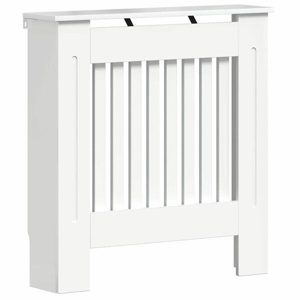 vidaXL Radiator Deksel H&oslash;yglanset hvit 78 x 19 x 81,5 cm