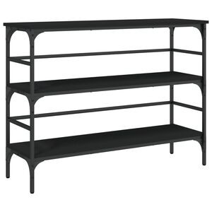 vidaXL Konsollbord svart 100x32x75 cm konstruert tre