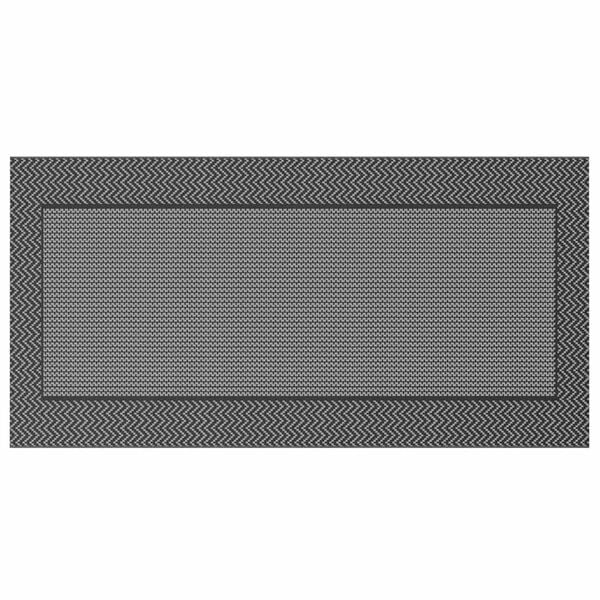 vidaXL Utendørs teppe Chevron ARAKIL Svart og Grå 600 × 300 cm