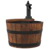 vidaXL Vannfontene med pumpe 28x28x34,5 cm heltre gran