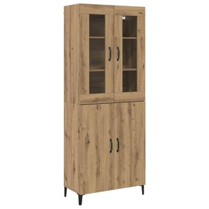 vidaXL H&oslash;yskap 2 stk. Artisan Eik 69,5 x 34 x 180 cm Konstruert tre