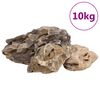 vidaXL Dragesteiner 10 kg gr&aring; 10-40 cm