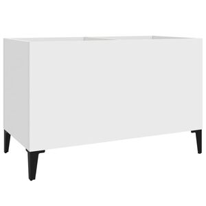 vidaXL Hifi-benk hvit 74,5x38x48 cm konstruert tre