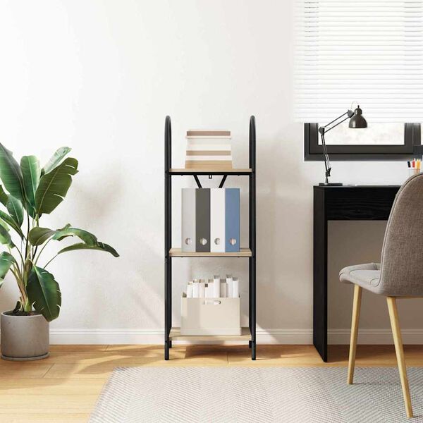 vidaXL Bokhylle Sonoma eik 40 x 30 x 109 cm Konstruert tre