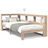 vidaXL Seng med bokhylle uten madrass 90x190 cm heltre furu
