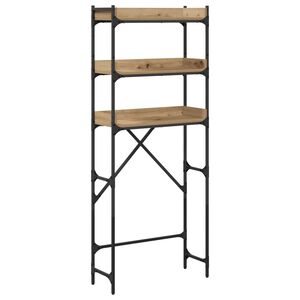 vidaXL Vaskemaskinhylle Artisan Eik 67 x 25 x 163 cm Konstruert tre