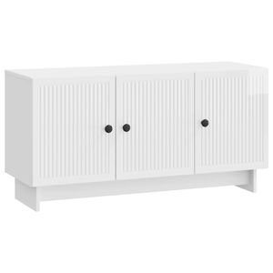 vidaXL TV-skap H&oslash;gglans hvit 99 x 34,5 x 50 cm Konstruert tre