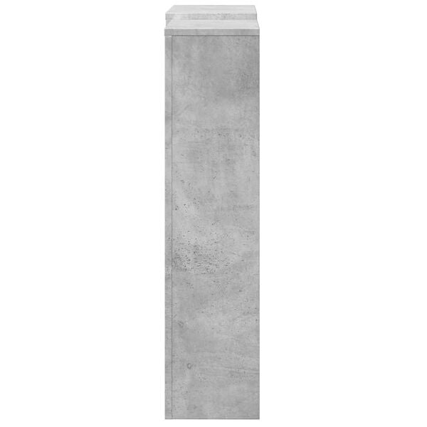 vidaXL Radiatordeksel betonggrå 205x21,5x83,5 cm konstruert tre