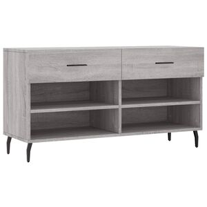 vidaXL Skoskap gr&aring; sonoma 102x35x55 cm konstruert tre