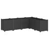vidaXL Plantekasse svart 160x120x53 cm PP