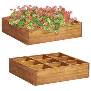 vidaXL H&oslash;ybed heltre akasie 60x60x15 cm