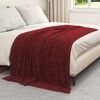 vidaXL Kastepledd 6 pcs Bordeaux R&oslash;d 150 x 200 cm Fleece