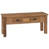 vidaXL Hallbenk massiv teak 90x30x40 cm